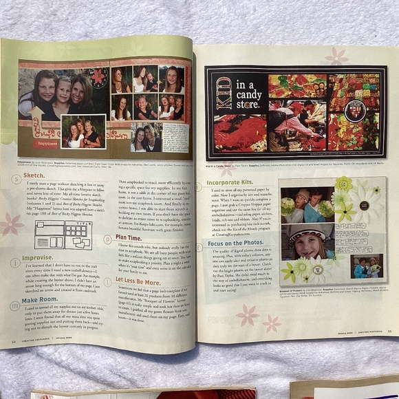 8 Creating Keepsakes Crafting Scrapbook Magazines - Picture 10 of 11